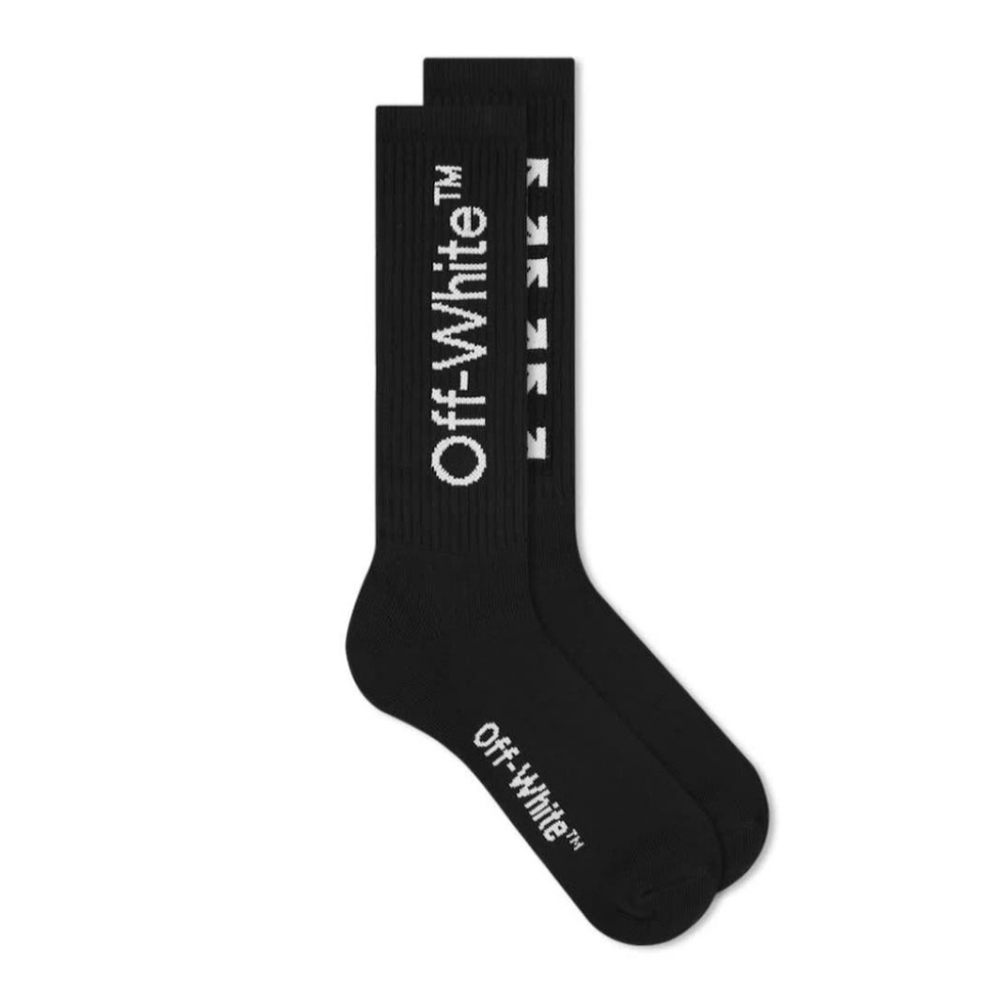 Off White Mid Calf Socks